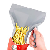 French Fry Scoop Right Handle French Fry Bagger Scoop Grey