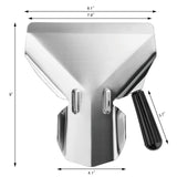 Stainless Steel Commercial French Fry Bagger, Right Handle