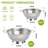 Gulex Colander Stainless Steel